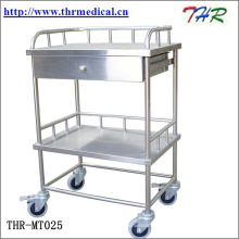 Medizinischer Edelstahl-Behandlungswagen (THR-MT241)